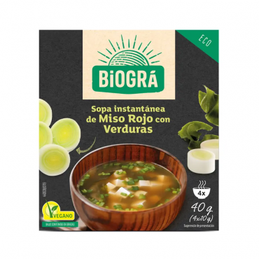 Sopa instantánea de miso...
